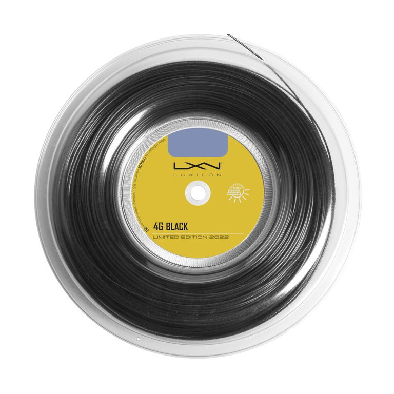 Luxilon Tennissaite 4G (Haltbarkeit+Power) schwarz 200m Rolle